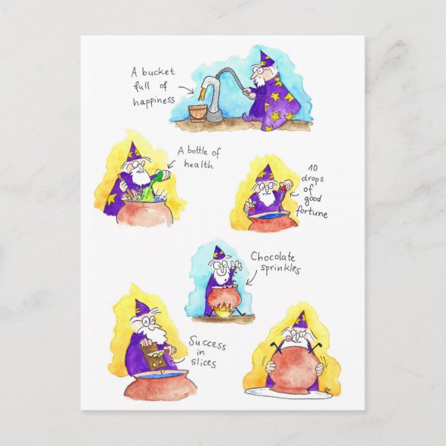 Happy Birthday postcard by Nicole Janes (Front)