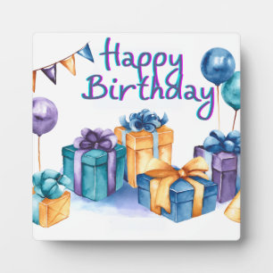 Happy Birthday  Postcard Plaque