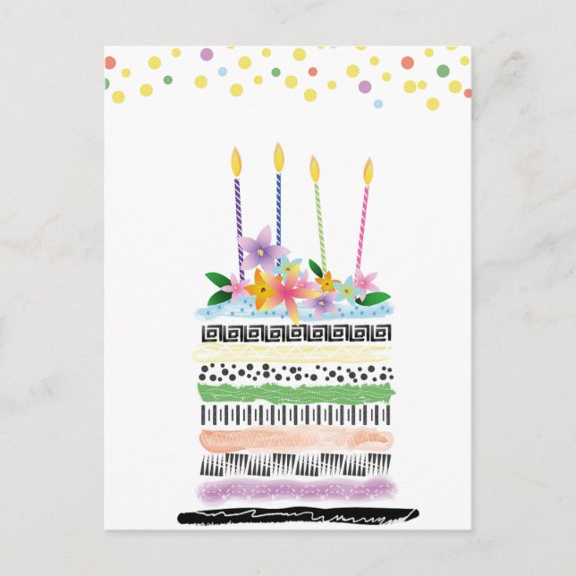 Happy birthday postcards (Front)