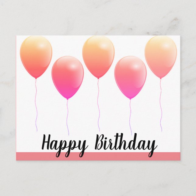 Happy birthday postcards (Front)