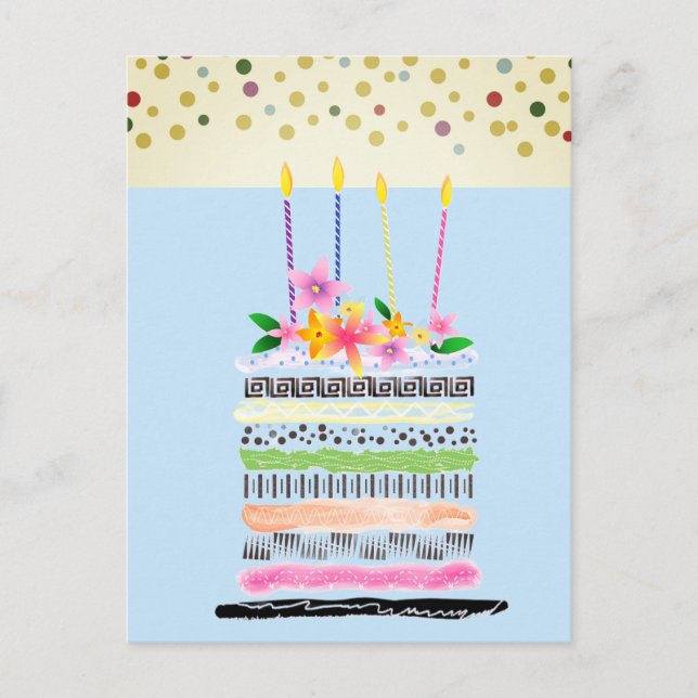 Happy birthday postcards (Front)