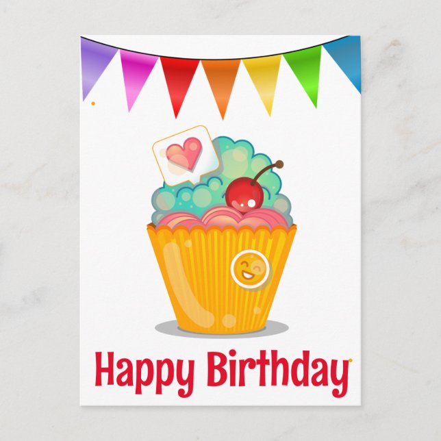 Happy birthday postcards (Front)