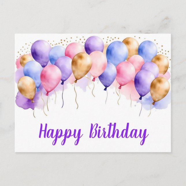 Happy birthday postcards (Front)