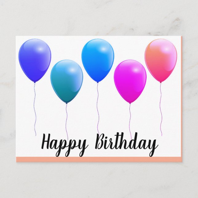 Happy birthday postcards (Front)
