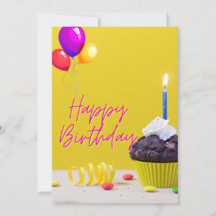 Happy Birthday Poster – Bright & Cheerful Invitation