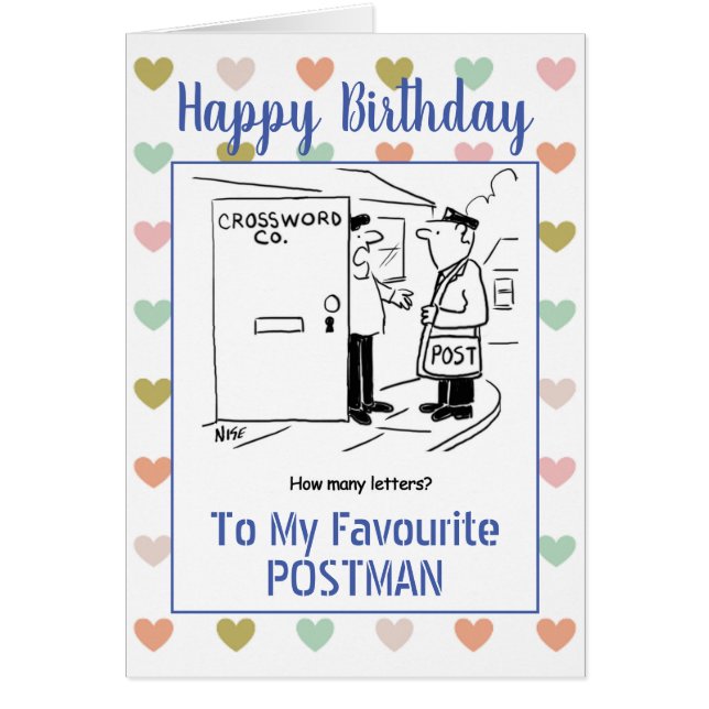 Happy Birthday Postman (Front)
