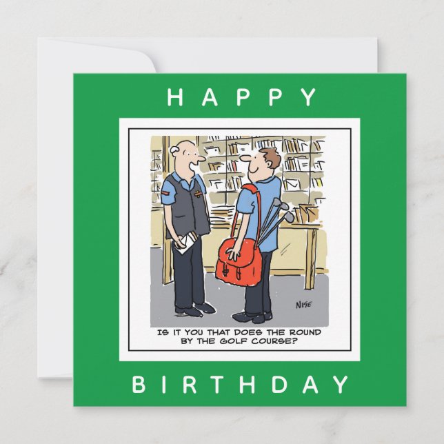 Happy Birthday Postman Card (Front)