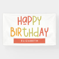 Happy Birthday Preppy Playful Fun Simple Greeting