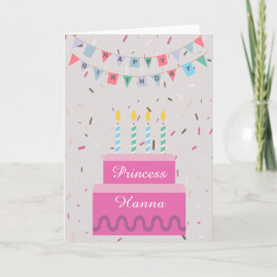 Happy Birthday Princess Card