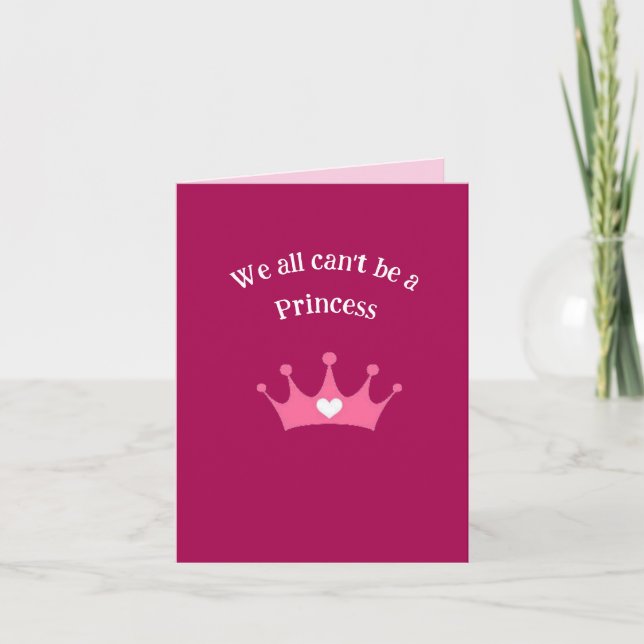Happy Birthday Princess Folded Greeting Card (Front)