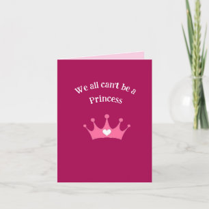 Happy Birthday Princess Folded Greeting Card