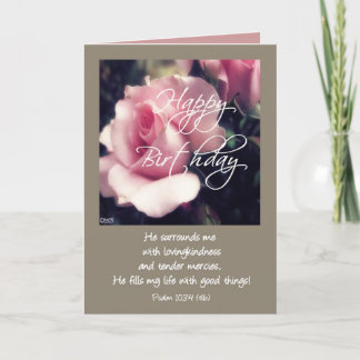 happy birthday psalm 103:4 card
