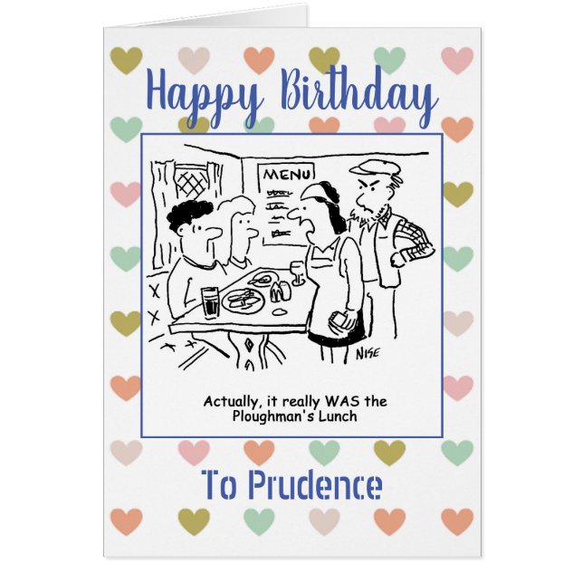 Happy Birthday Pub Food Lover (Front)