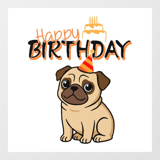 HAPPY BIRTHDAY PUG (Sheet)