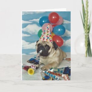 Happy Birthday Pug Card