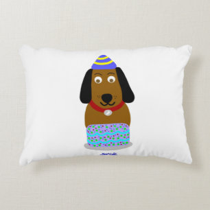 Happy Birthday Pup Accent Pillow