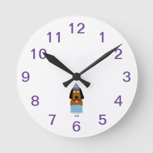 Happy Birthday Pup Acrylic Wall Clock