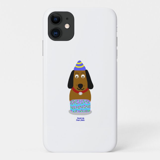 Happy Birthday Pup Apple iPhone 11 Case (Back)