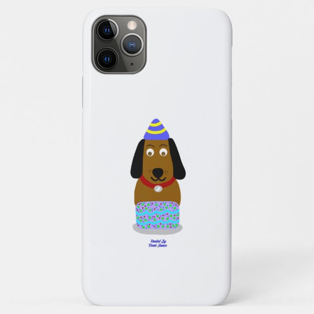 Happy Birthday Pup Apple iPhone 11 Pro Max Case (Back)