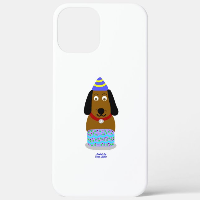 Happy Birthday Pup Apple iPhone 12 Pro Max Case (Back)