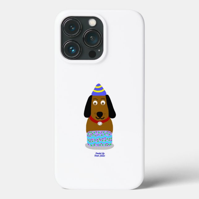 Happy Birthday Pup Apple iPhone 13 Pro Case (Back)