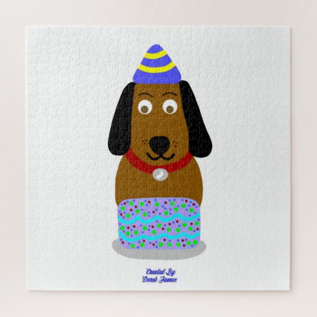 Happy Birthday Pup Puzzle (50.8 cm x 50.8 cm) (Vertical)