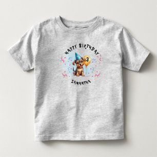 Happy Birthday Puppy Party  Toddler T-Shirt
