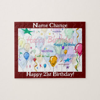 Happy Birthday Puzzle II (Personalise)
