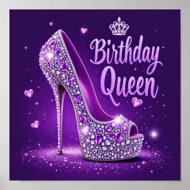 Happy  Birthday Queen  Poster (Front)