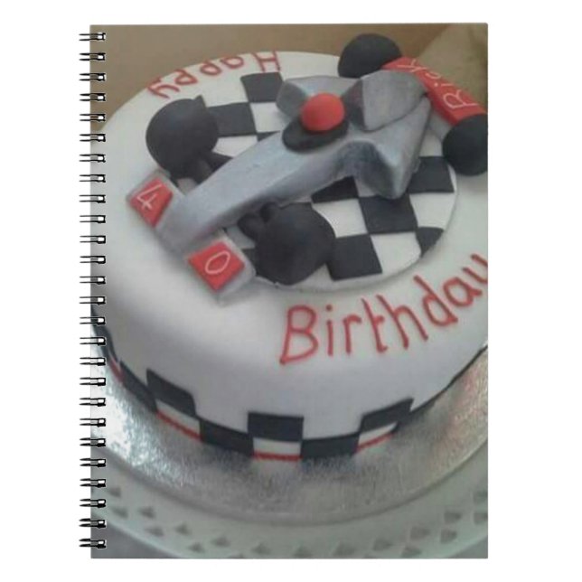 happy birthday racing car notebook (Front)