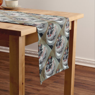 happy birthday racing car short table runner