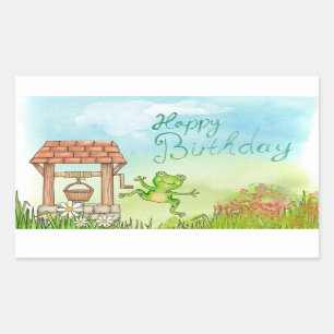 Happy Birthday Rectangular Sticker