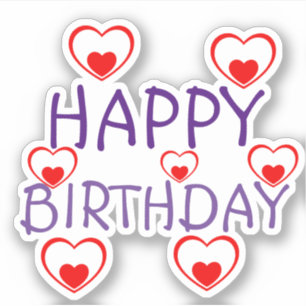 Happy Birthday Red Hearts