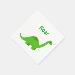 Happy Birthday Roar Dinosaur Napkin