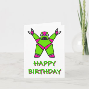 HAPPY BIRTHDAY ROBOT CARD