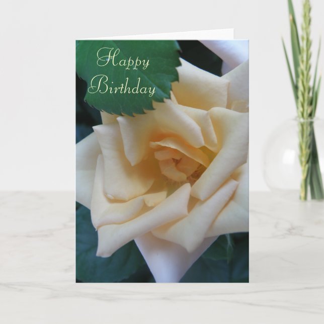 Happy Birthday - Rose card (Front)
