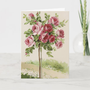 Happy Birthday Rose tree Card
