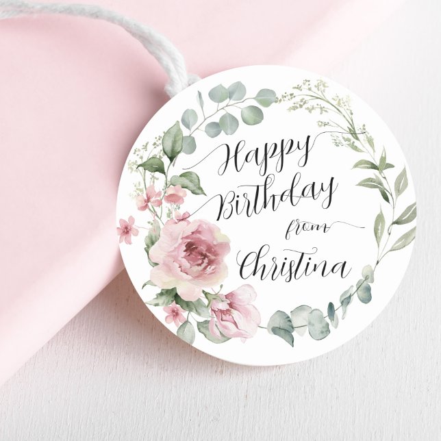 Happy Birthday Roses Sticker (Happy Birthday Roses Sticker)