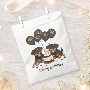 Happy Birthday Rottweiler Dogs Favour Bag