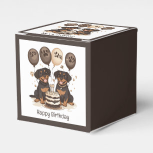 Happy Birthday Rottweiler Dogs Favour Box