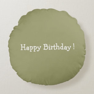 Happy Birthday ! Round Cushion