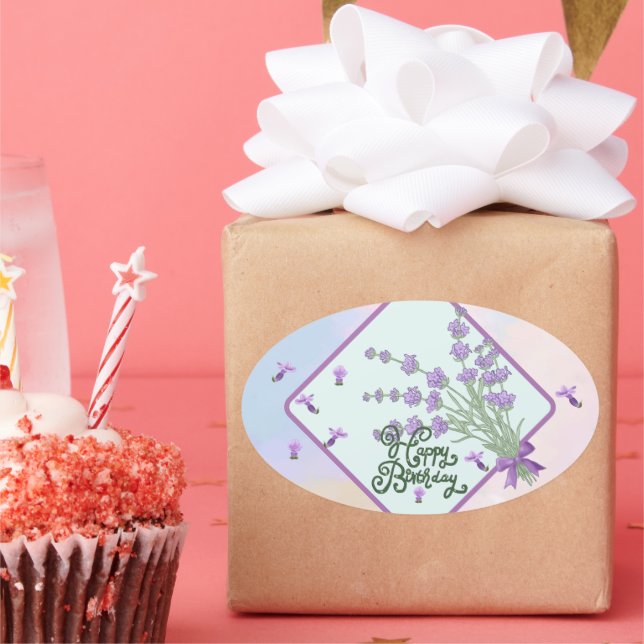 Happy Birthday Runder sticker (Party)