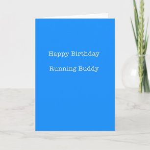 Happy Birthday Running Buddy Card