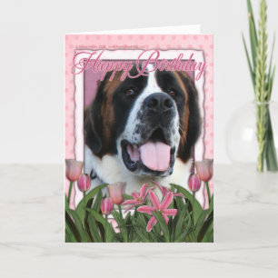 Happy Birthday - Saint Bernard - Mae Card