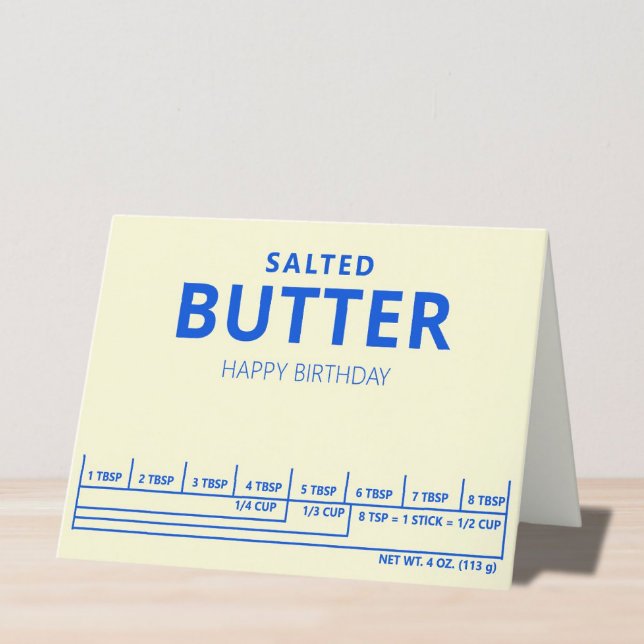 Happy Birthday Salted Butter Birthday Card  (Creator Uploaded)