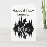 Happy Birthday Sasquatch Big Foot Funny for Anyone