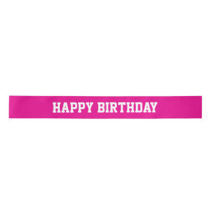 Happy Birthday Satin Ribbon