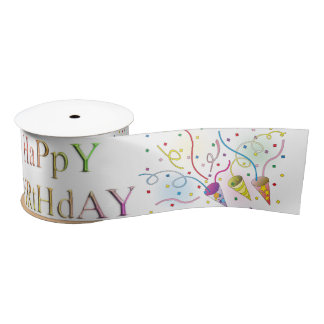 Happy Birthday Satin Ribbon