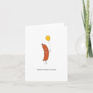 Happy Birthday Sausage card