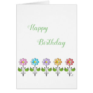 Happy Birthday  Say it with a Flower Adorable